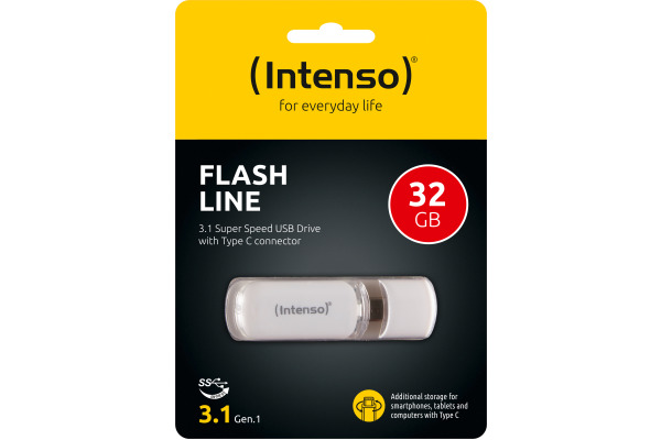 INTENSO USB-Stick Flash Line 32GB 3538480 USB 3.1 Type-C