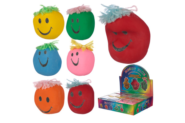 ROOST Antistressball Knautschkopf TY446 farbig