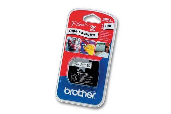 PTOUCH Band, nicht lam. schwarz/weiss M-K221BZ zu PT-65/75/85/110 8mx9mm
