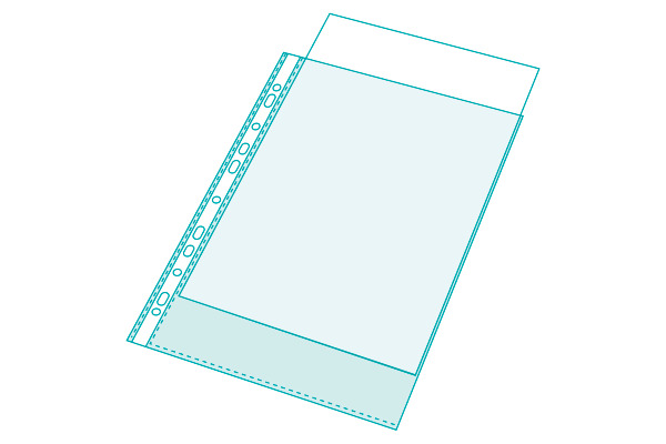 EXACOMPTA Zeigetaschen PP 55my A4 5834E glatt für Exashow 20 Stück