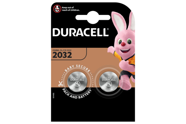 DURACELL Knopfbatterie Specialty 4-203921 CR2032, 3V 2 Stück