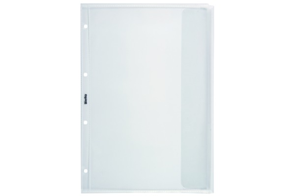 BIELLA Zeigetaschen PP 150my A4 47241503U mit Lasche glatt 10 Stück