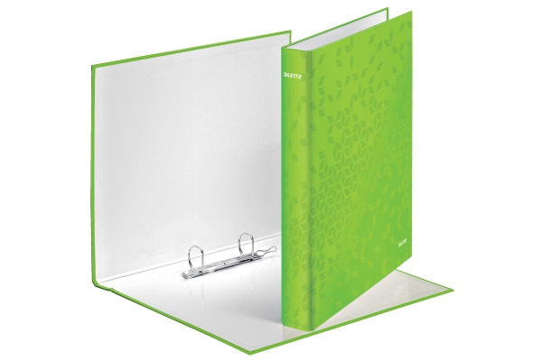 LEITZ Ringbuch WOW 4cm 42410054 2 Ringe grün A4+