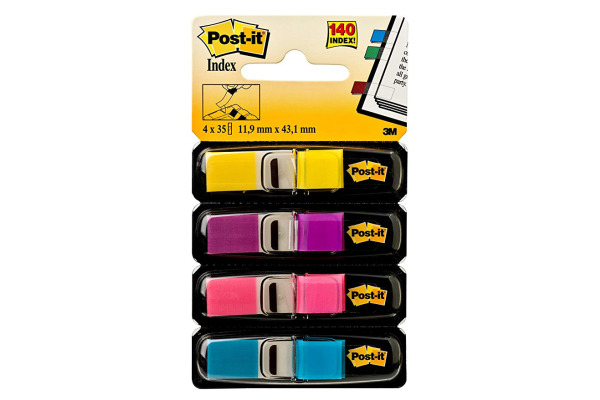 POST-IT Index Mini 11.9x43.1mm 683-4AB 4-farbig 4x35 Tabs