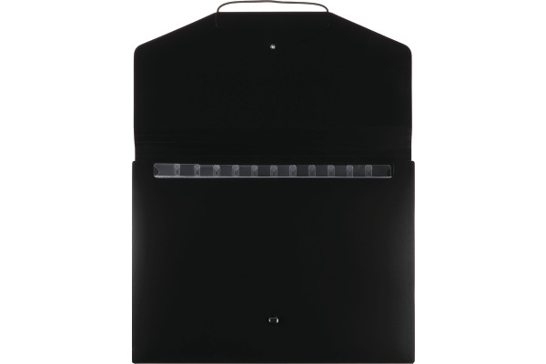 BÜROLINE Fächermappe A4 663292 schwarz 12-teilig