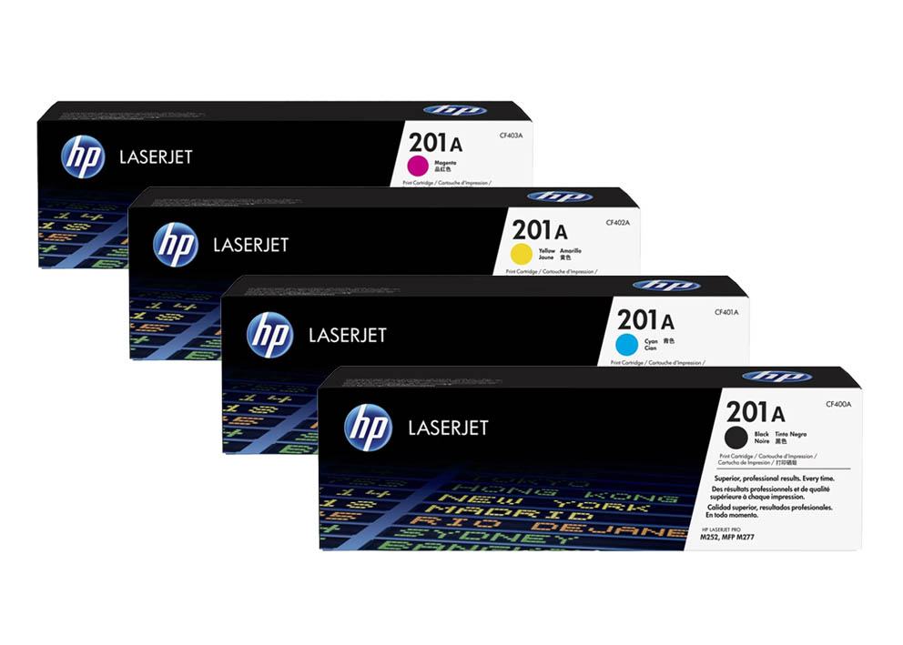Original HP 201A / CF400A SET Multipack / Set mit allen vier Farben