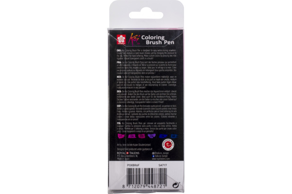 SAKURA Brush Pen Koi POXBR6F Galaxy Set 6 Stück