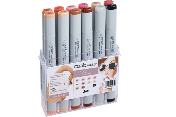 COPIC Marker Sketch 21075705 Set Porträtfarben, 12 Stück