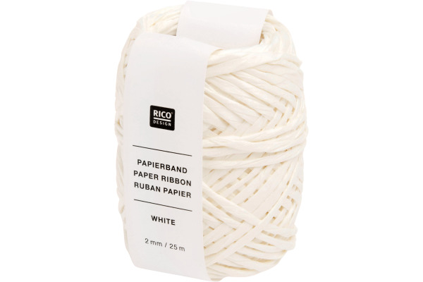 RICO DESI Papierband 2mmx25m 401305 Weiss