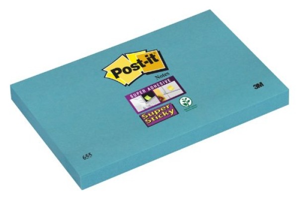 POST-IT Super Sticky Notes 127x76mm 6555SSBOO 5 Farben 5x90 Blatt