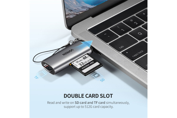 UGREEN Dual Card Reader USB-C 3.0 50704 SD,TF,BB