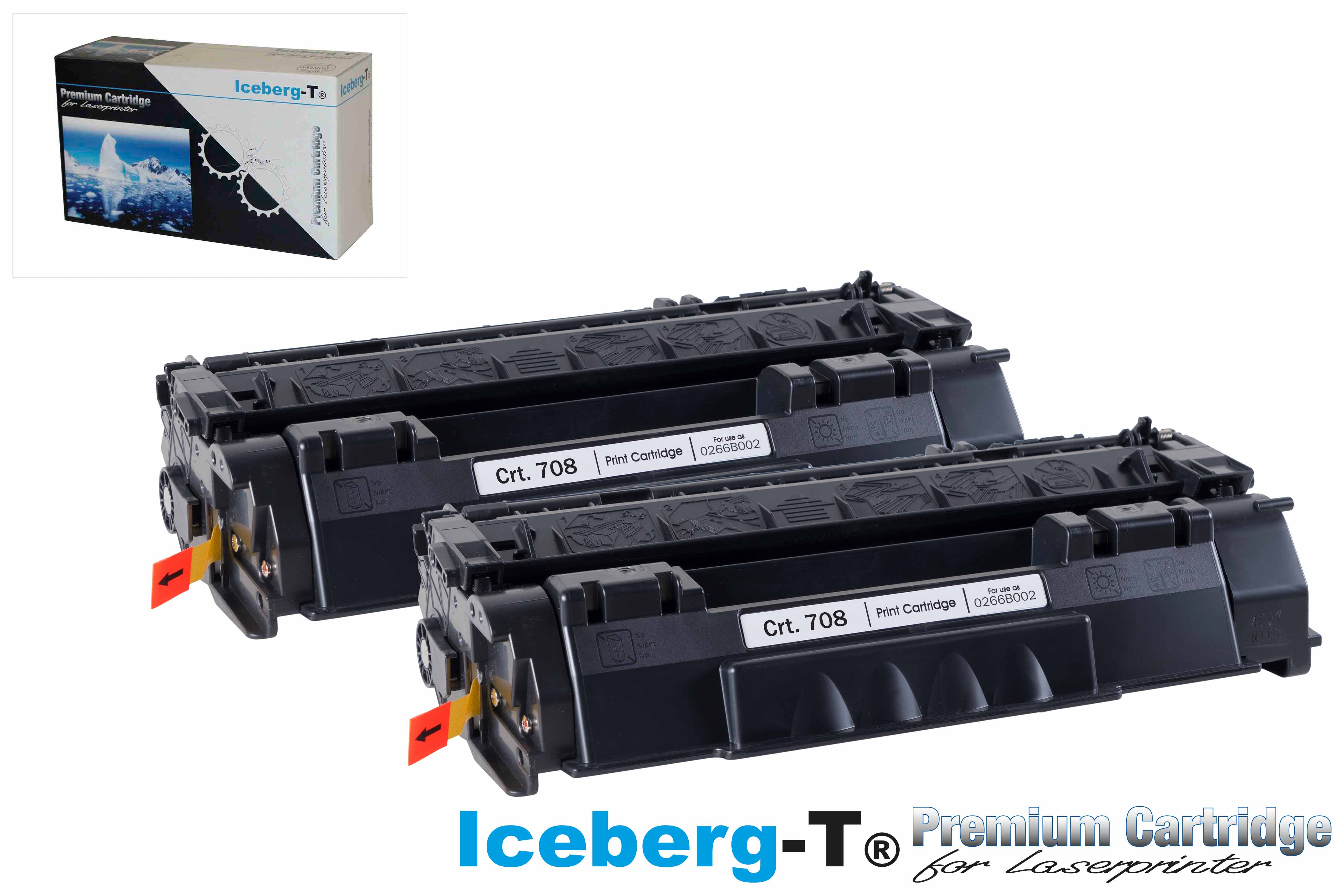 Iceberg-T Toner Crt. 708 DuoPack 2 Stück à 2'500 Seiten, schwarz