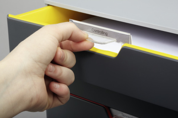 DURABLE Schubladenbox Varicolor 5 760527 grau/bunt 5 Fächer