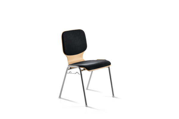 MAYER Besucherstuhl Wood Comf. Plus 211601 stapelbar, 2 Polster