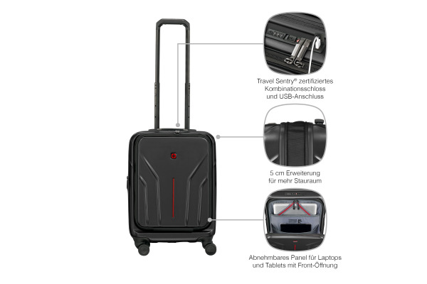 WENGER Hardside Carry-On 653323 Amplix Black