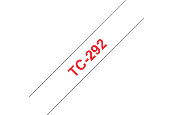 PTOUCH Band, laminiert rot/weiss TC-292 PT-3000 9 mm