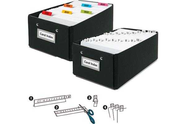 3L Kartenreiter bedruckt 10x150mm 10503 weiss, selbstklebend 5 Stück