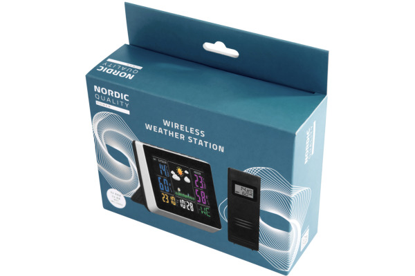 NORDIC Q Weather Station Wireless RS8738LE5 color display outdoor sensor