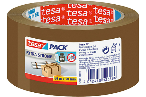 TESA Verpackungsband Extra 50mmx66m 571730000 braun