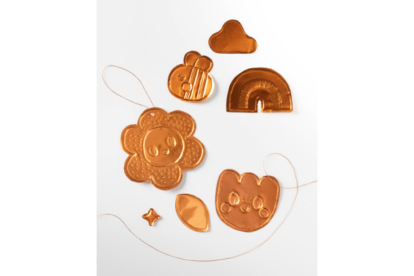 FOLIA DIY Alu Prägefolie 18x29.7cm 520 kupfer, extra strong 3 Blatt