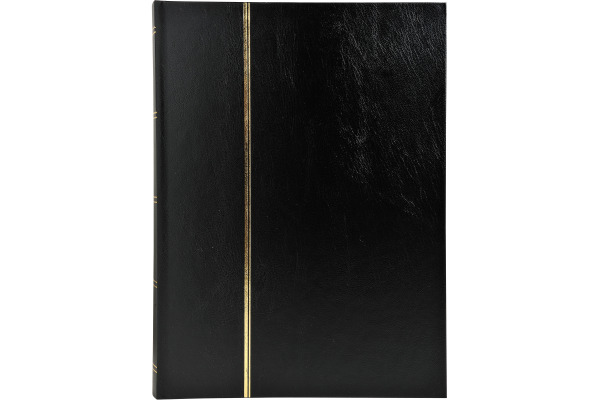EXACOMPTA Briefmarkenalbum 22.5x30.5cm 26141E Schwarz 32 Seiten