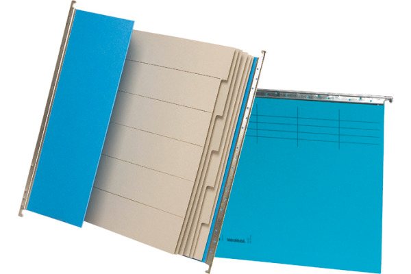 BIELLA Register-Hängemappe A4 27143105U blau 6 Fächer 32x25cm