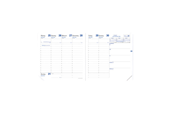 QUO-VADIS Agenda Club Executif 2027 014078Q 1W/2S rot DE 16x16cm