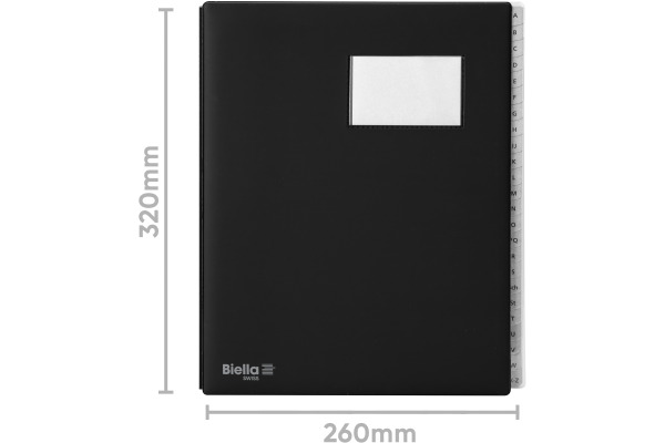 BIELLA Pultmappe Pronto A4 32042402U schwarz A-Z