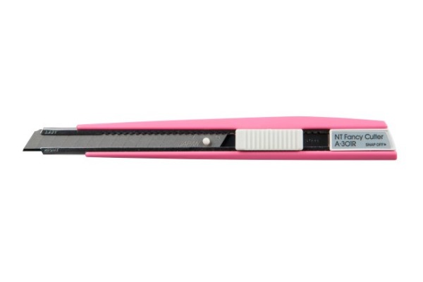 NT Cutter 9mm A-301RP mit Auto-Lock, pastell pink
