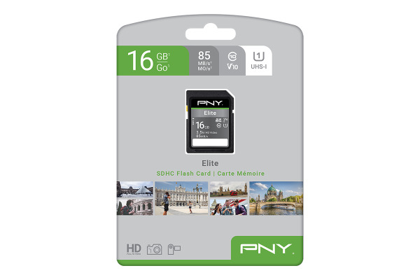 PNY Elite SDHC Card R100MB/s 16GB PSD16GU11