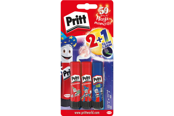 PRITT Klebestift Magische Welt PBS3B gold 2+1 Stück 2x 11g + 1x 10g