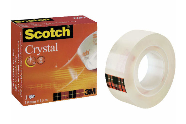 SCOTCH Crystal Tape 600 19mmx10m 600-1910R kristallklar