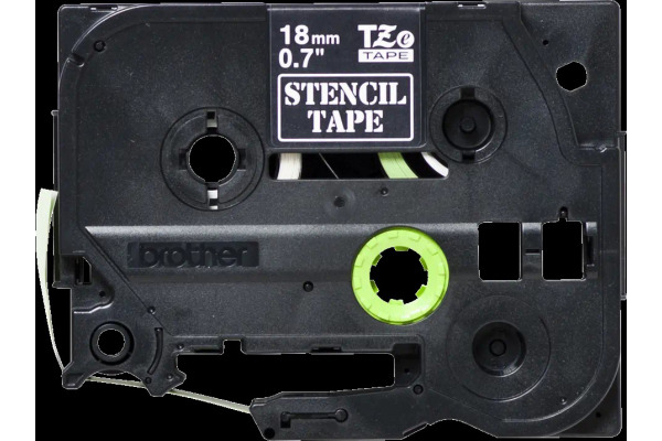 PTOUCH Band, Schablone schwarz STE141 PT-3600 18 mm