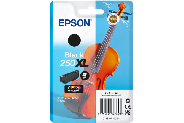 EPSON Tintenpatrone XL 250 schwarz T16P14010 XP 980 500 Seiten