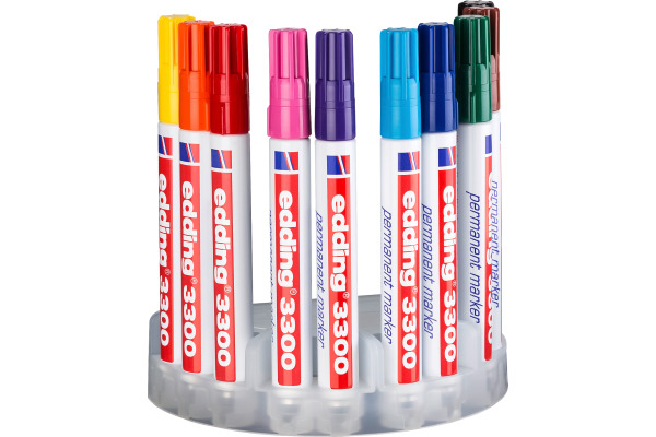 EDDING Permanent Marker 3300 1-5mm 3300-E10 10-farbig ass.
