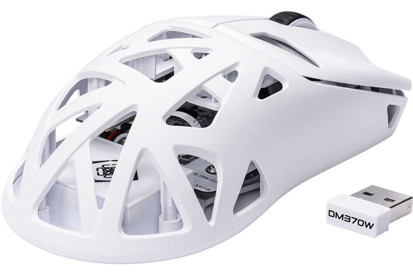 DELTACO Ultra-Lightweight Gam.Mouse GAM-188-W Wirel.White,DM370W,12000 DPI