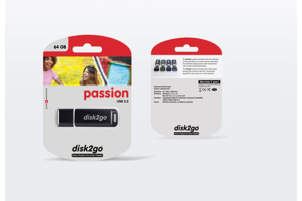 DISK2GO USB-Stick passion 3.0 64GB 30006498 USB 3.0