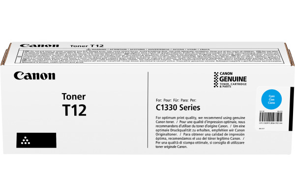CANON Toner cyan T12 i-SENSYS X C1333i 5'300 S.