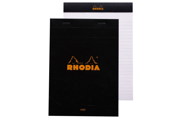 RHODIA Notizblock A5 166009C liniert schwarz