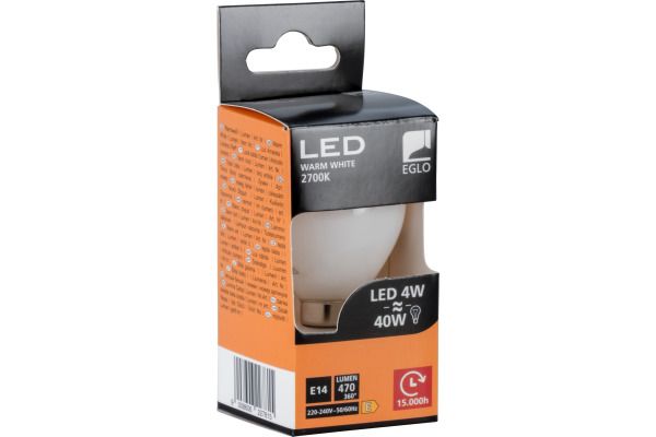 EGLO Leuchtmittel LED E14 110046 470 Lumen, 4W