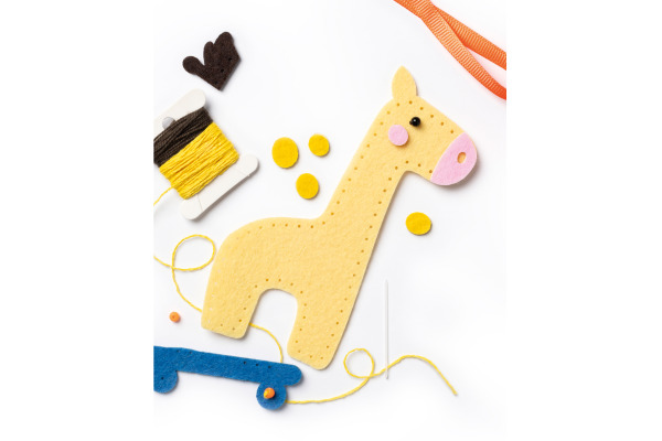 FOLIA Mini Filzinies 52904 Giraffe 13-teilig