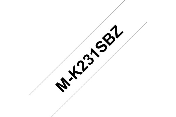 PTOUCH Band,nicht lam. schwarz/weiss M-K231SBZ zu PT-65/75/85/110 12mm/4m