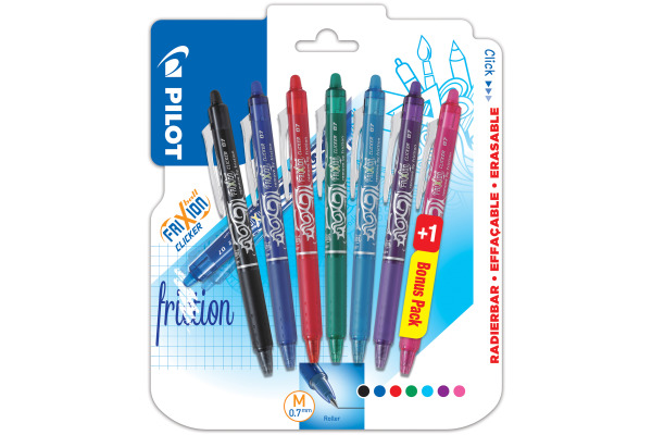 PILOT Frixion Clicker x7 0.7mm 150.040.9 6+1
