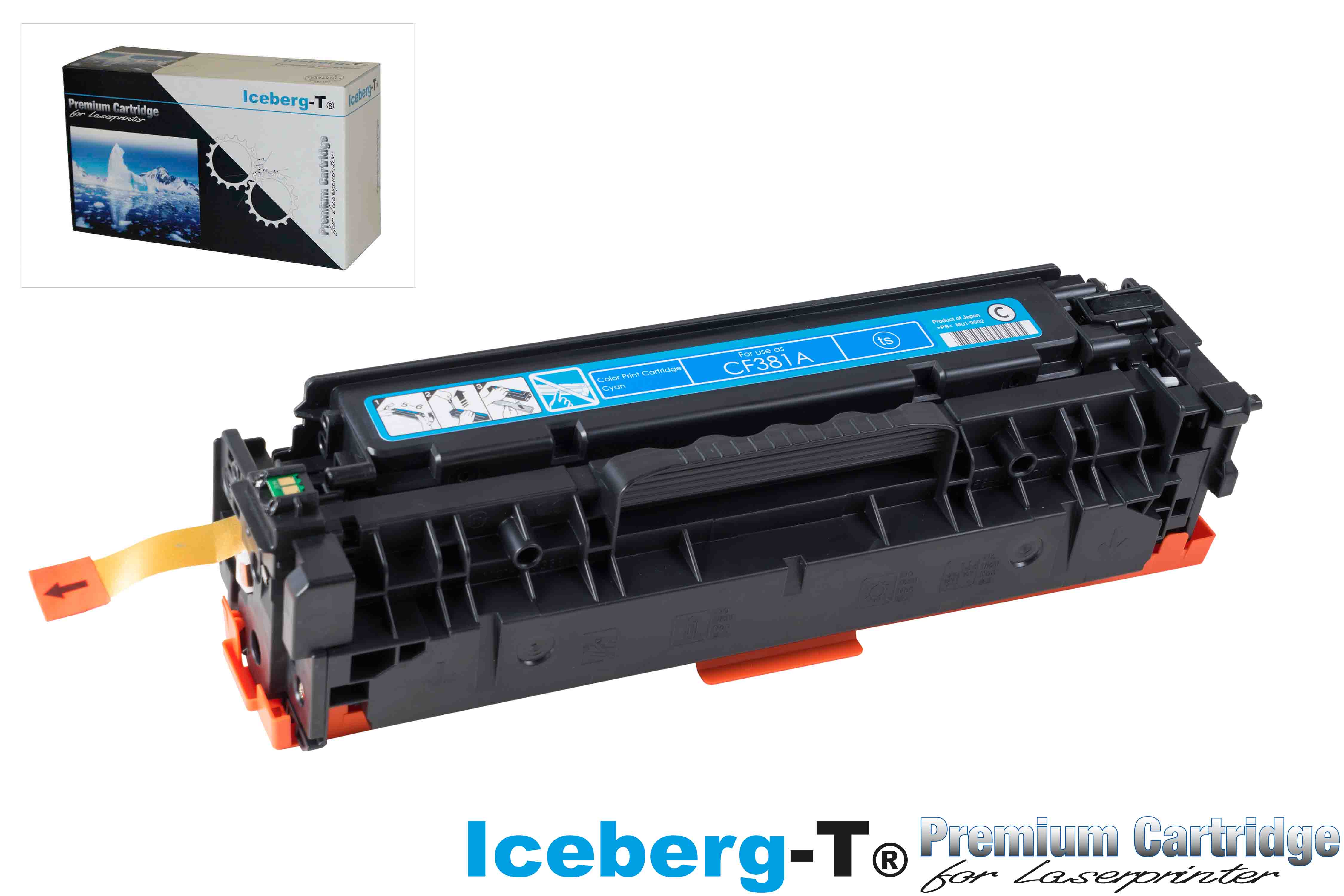 Iceberg-T Toner CF381A / 312A 2'700 Seiten, cyan