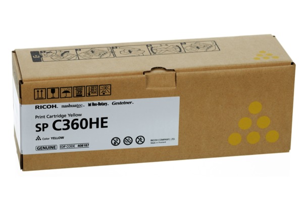RICOH Toner yellow 408187 SP C360/361 5000 Seiten