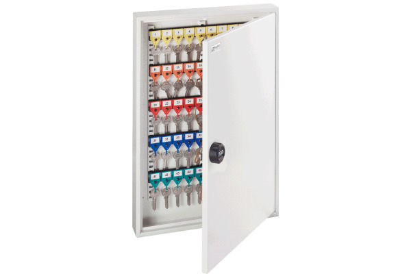 RIEFFEL Schlüsselkasten KyStor grau A15618 55x38x6,5cm 100 Haken