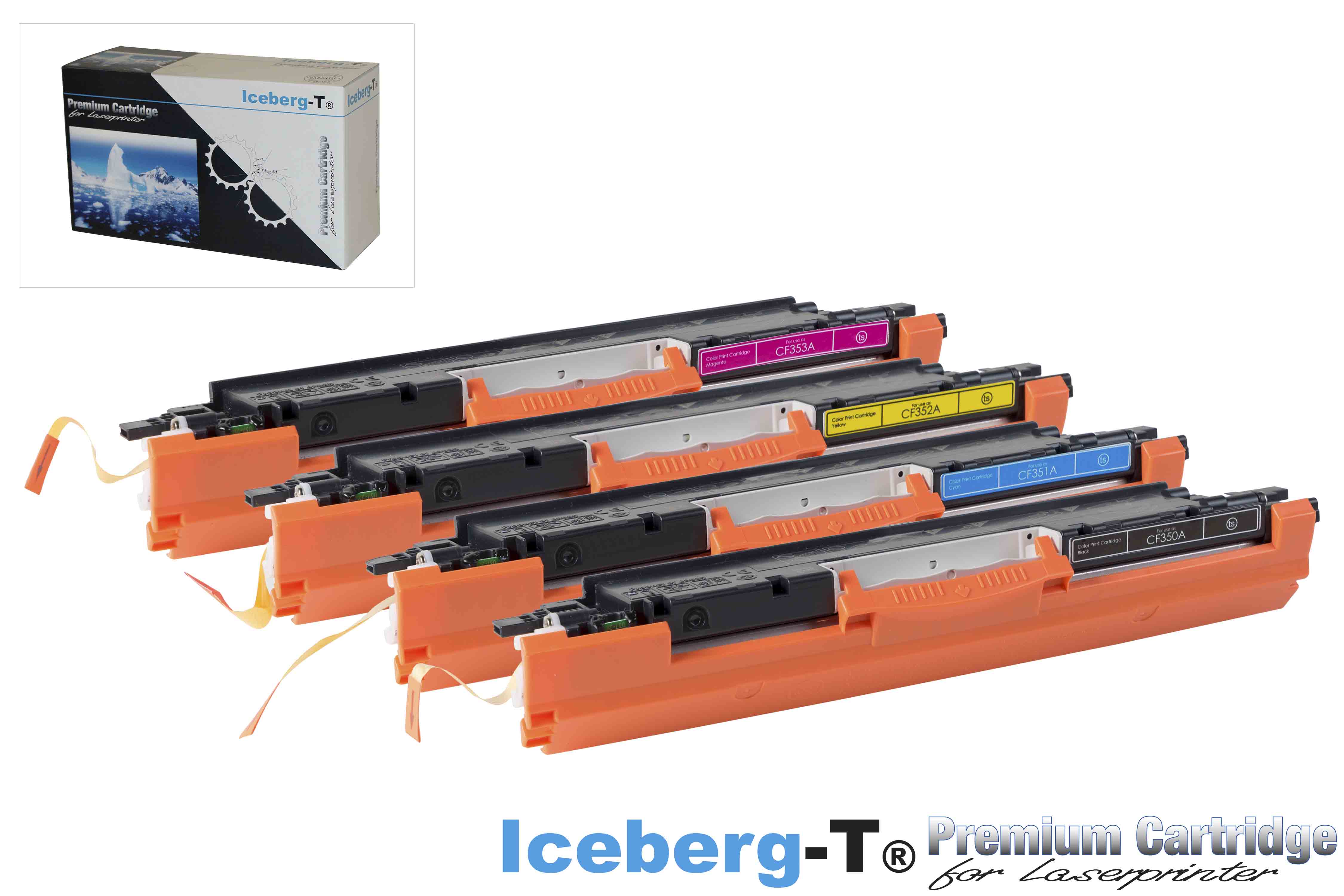 Iceberg-T Toner SET CF350A / 130A Set mit allen vier Farben