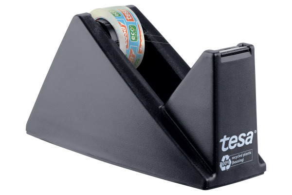 TESA Tischabroller Pack ecoLogo 593270000 schwarz, 1 Rl. eco&clear