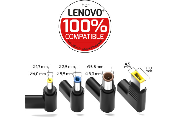 PORT PowerSupply 65W-LENOVO,GaN 904065LEE Black