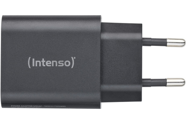 INTENSO Power Adapter W30AC Charger 7803010 30W, USB-A & USB-C black